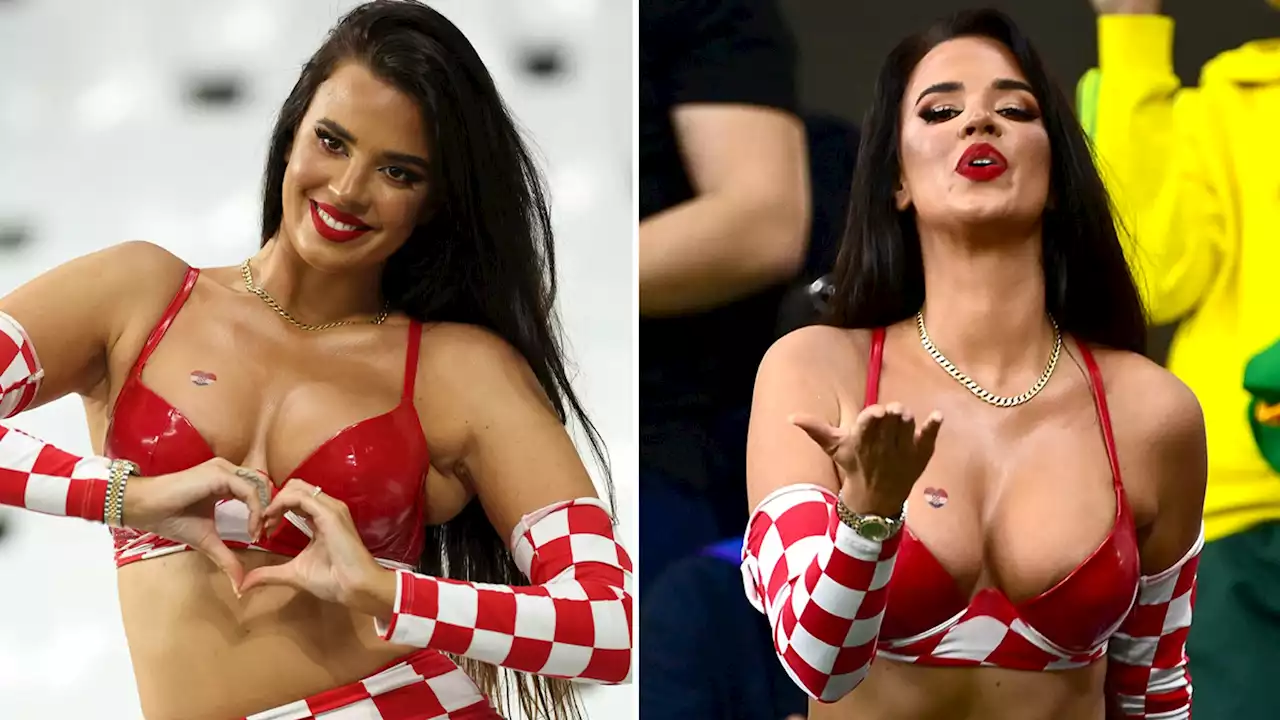 Model Ivana Knoll Celebrates Croatia's Huge World Cup Win In Sexy Outfit