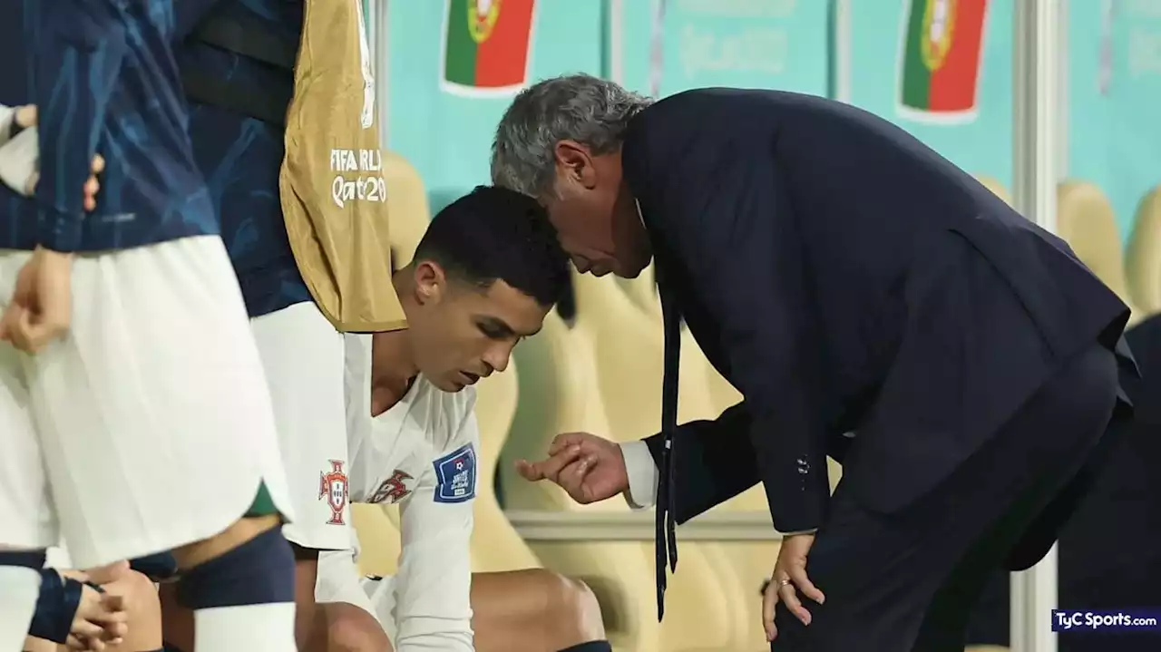 La respuesta de Fernando Santos sobre Cristiano Ronaldo: ¿Se arrepintió de dejarlo en el banco? - TyC Sports