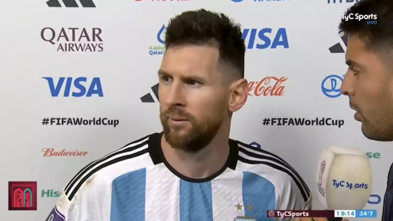 Boze Messi schreeuwt naar Weghorst in interview en moet gekalmeerd worden