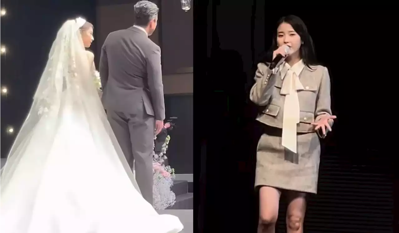 IU sings 'Blueming' at T-ara Jiyeon's wedding upon her request and delivers sweet congratulatory words | allkpop