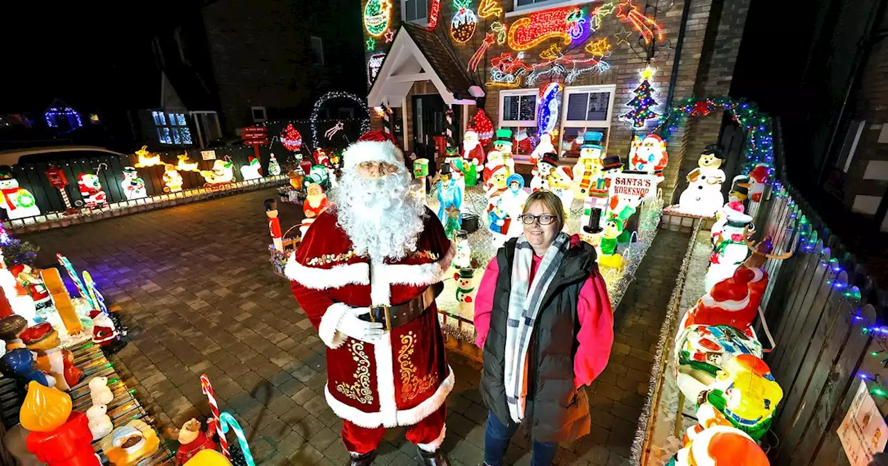 NI woman's home lights up in Christmas display for local support group