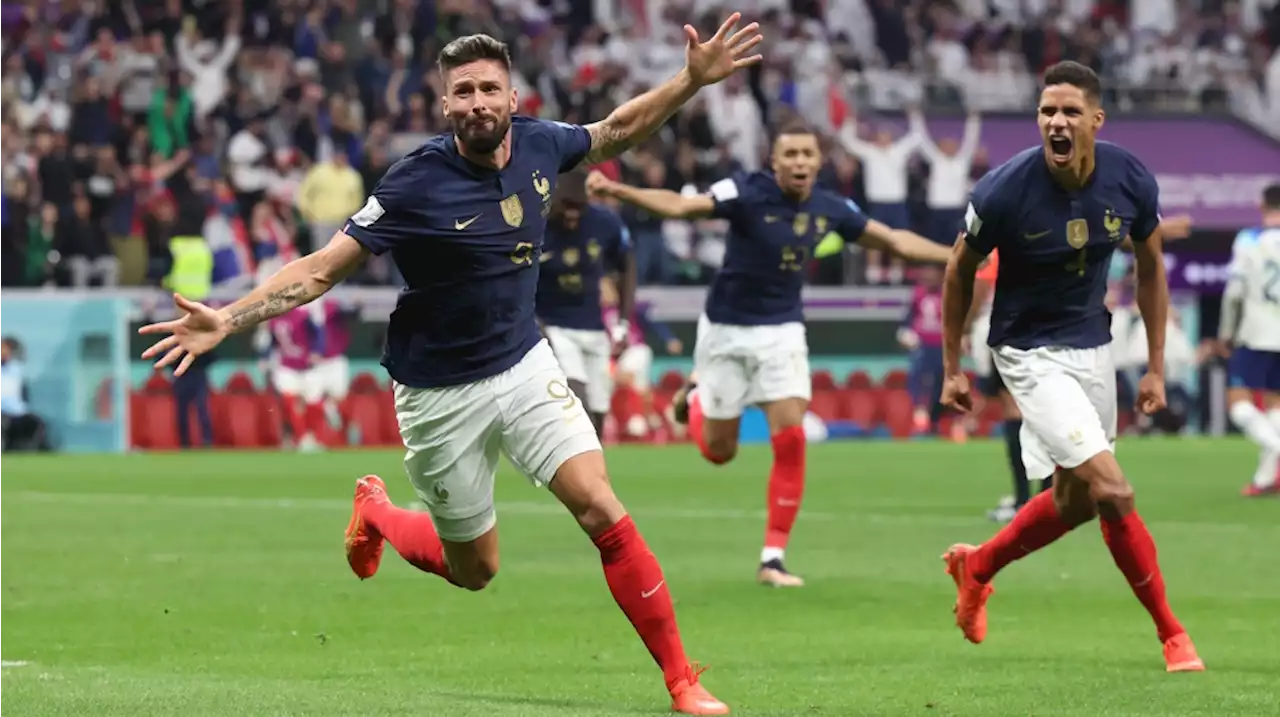 France advances to semifinals at World Cup, tops England 2-1