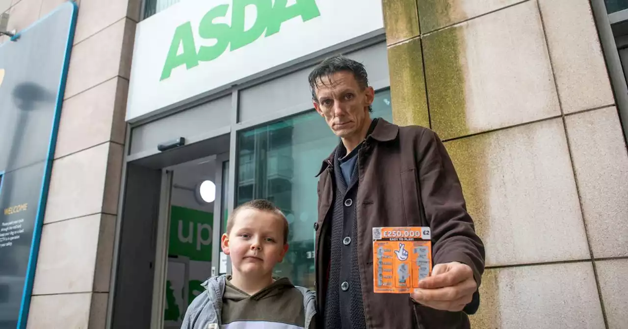 Dad stunned after seven year-old son served lottery scratchcard at Asda