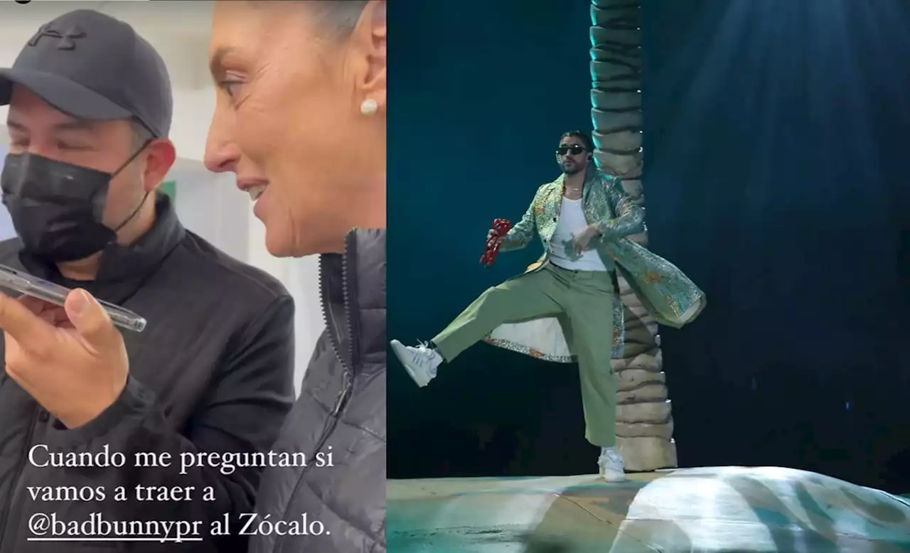 Sheinbaum: buscamos a Bad Bunny para el Zócalo pero no tiene fechas para venir