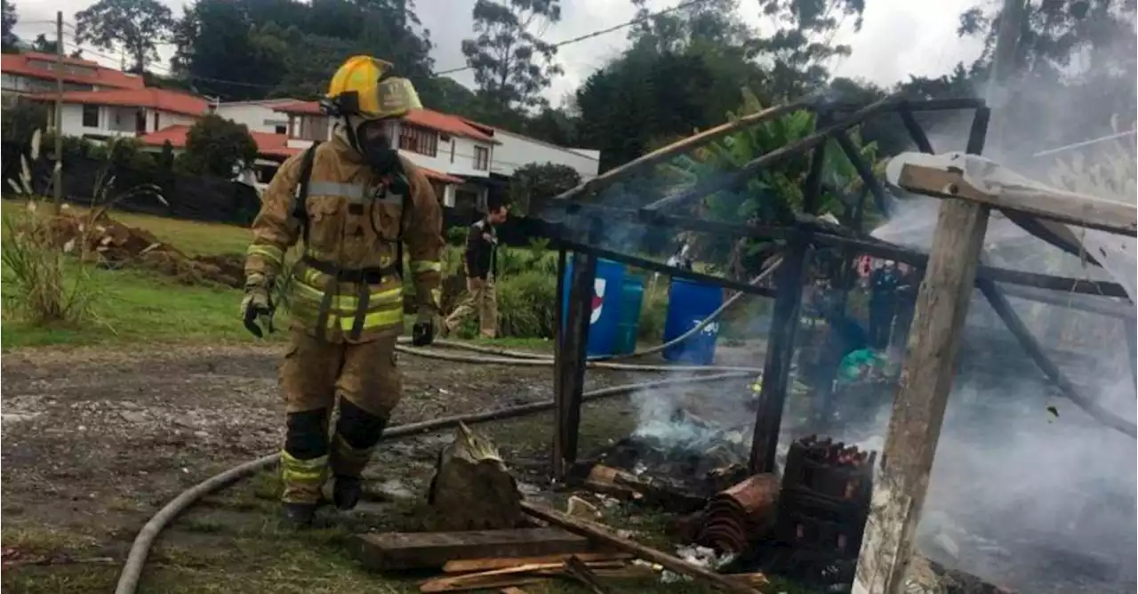 Se quemó parte de La Finca de Rigo, el restaurante de Rigoberto Urán en el Oriente antioqueño