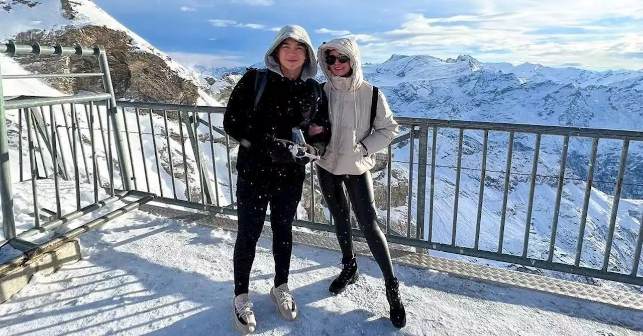 Bea Alonzo and Dominic Roque fall in love with snowy mountains in Switzerland