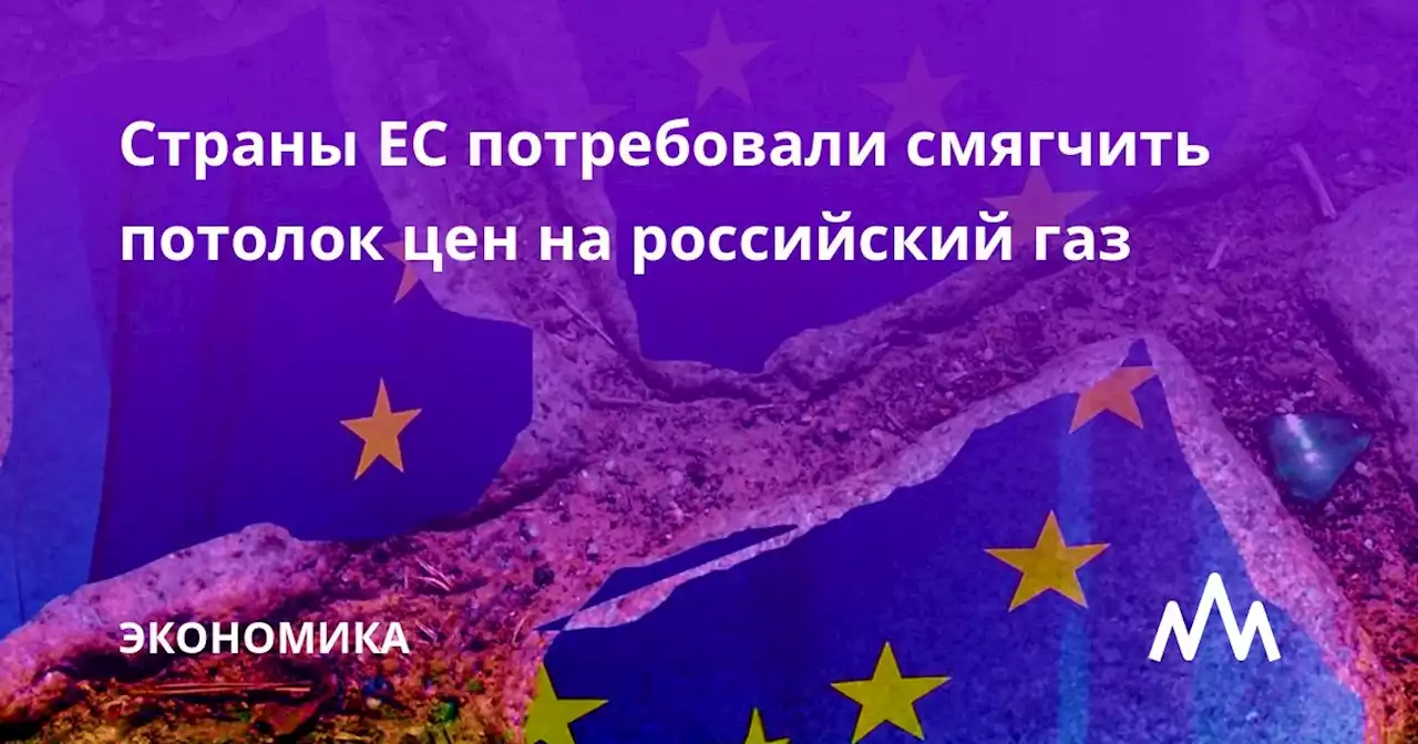 Страны ЕС потребовали смягчить потолок цен на российский газ