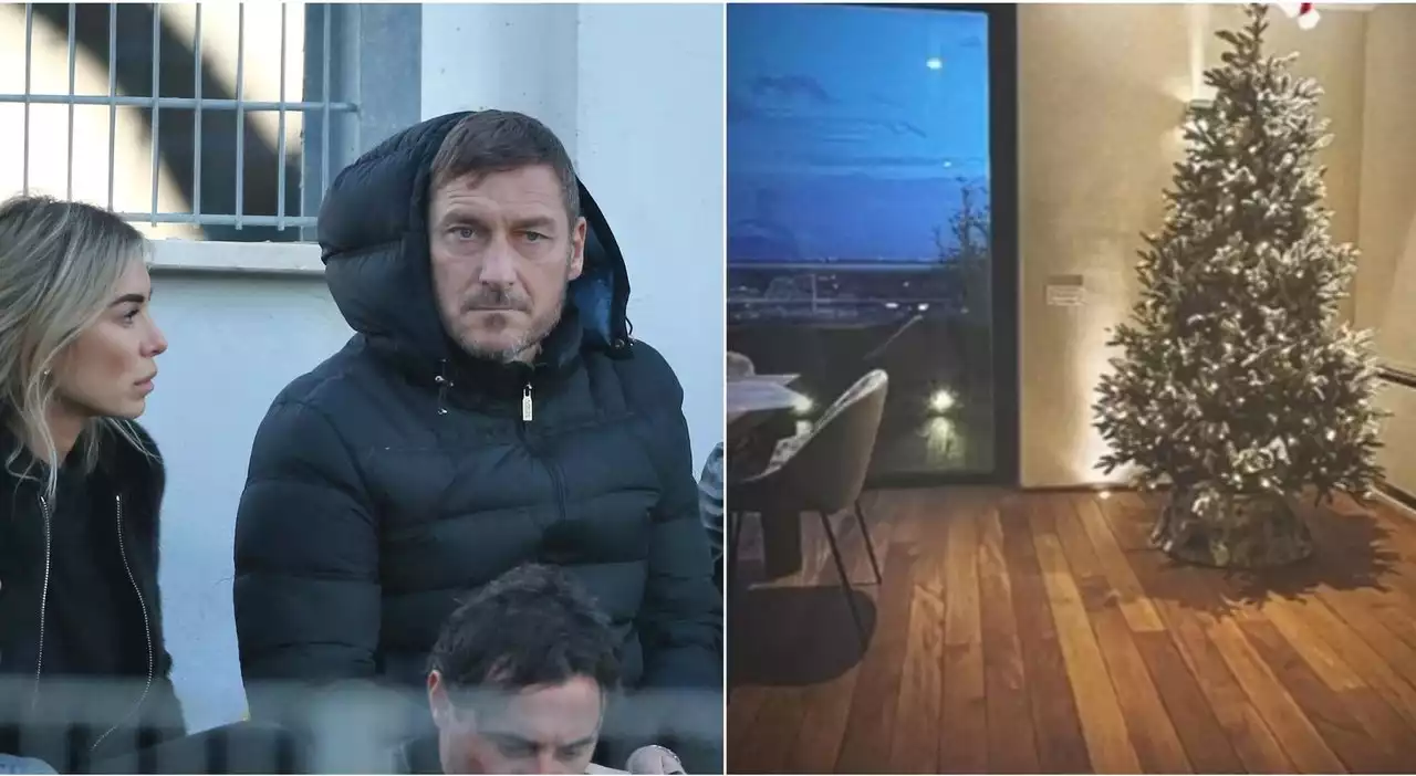 Totti e Noemi Bocchi, primo Natale insieme: nella nuova casa a Vigna Clara c'è l'albero