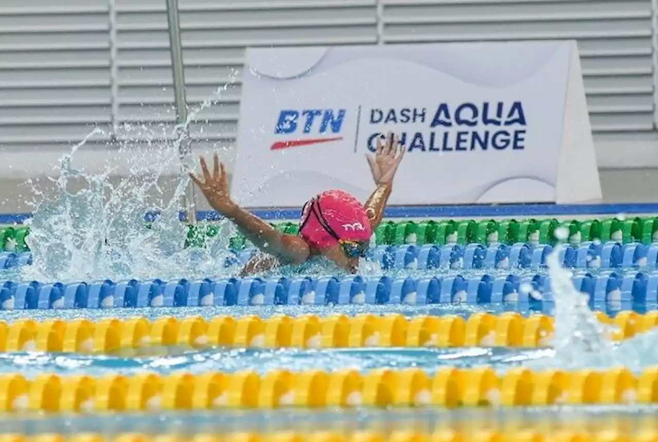 500 Peserta Semarakkan BTN Dash Aqua Challenge di Aquatic Stadium GBK