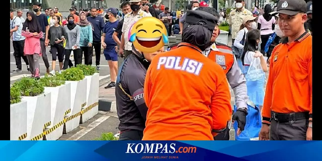 Pesepeda Masuk Jalur Transjakarta, Ditegur Malah Tabrak Petugas Dishub DKI