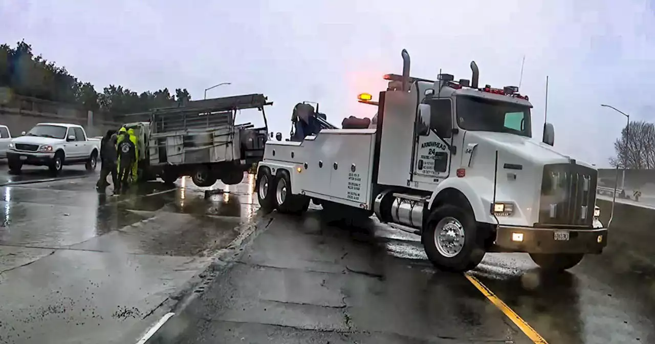 Wet storm presents Bay Area drivers with bumper car conditions