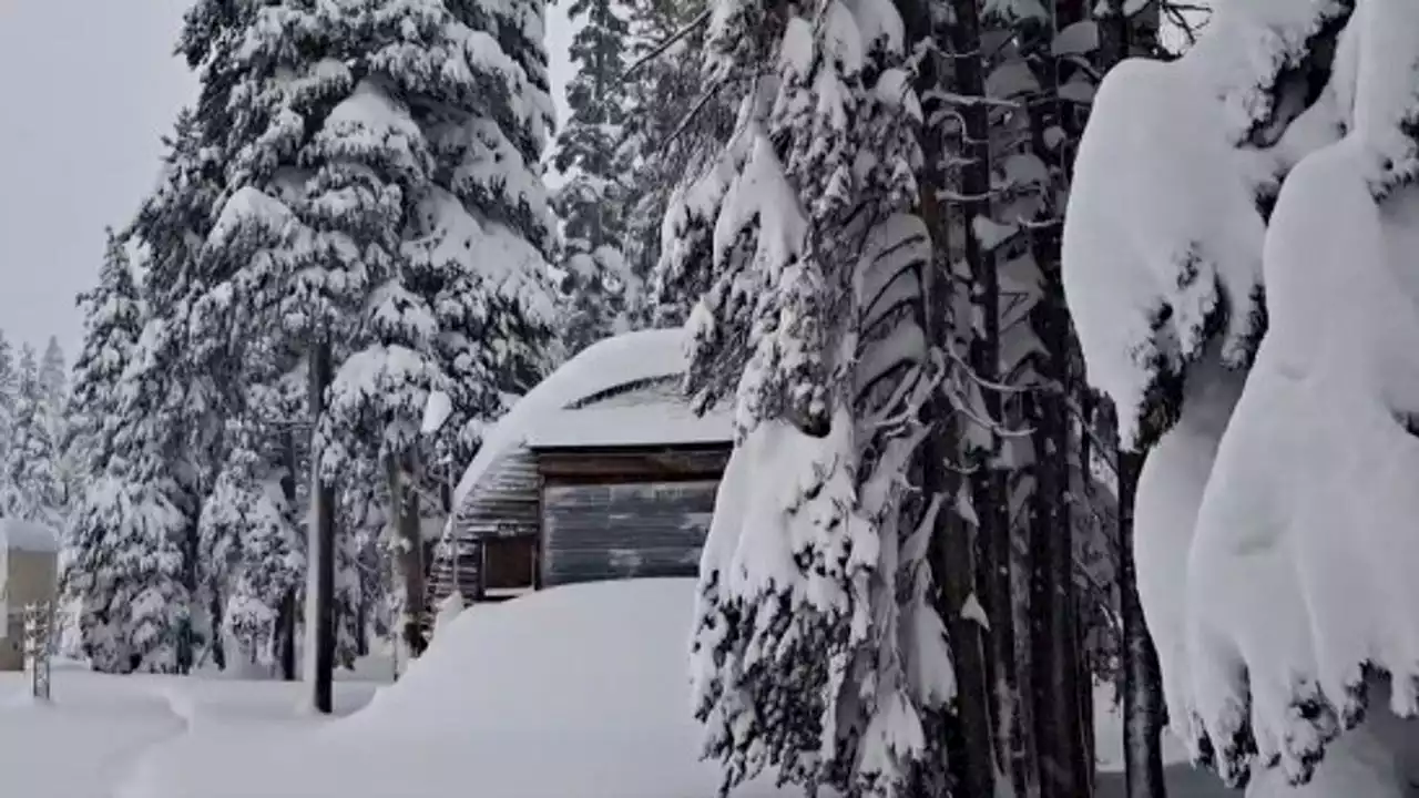 Snow continues to slam Tahoe as rain eases in Bay Area