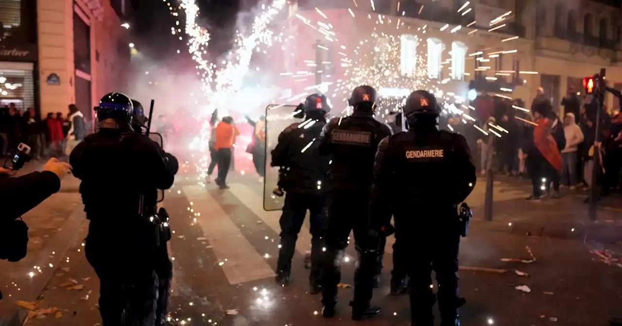 Videos: incidentes entre la policía de París y la hinchada de Marruecos durante los festejos | Viral | La Voz del Interior