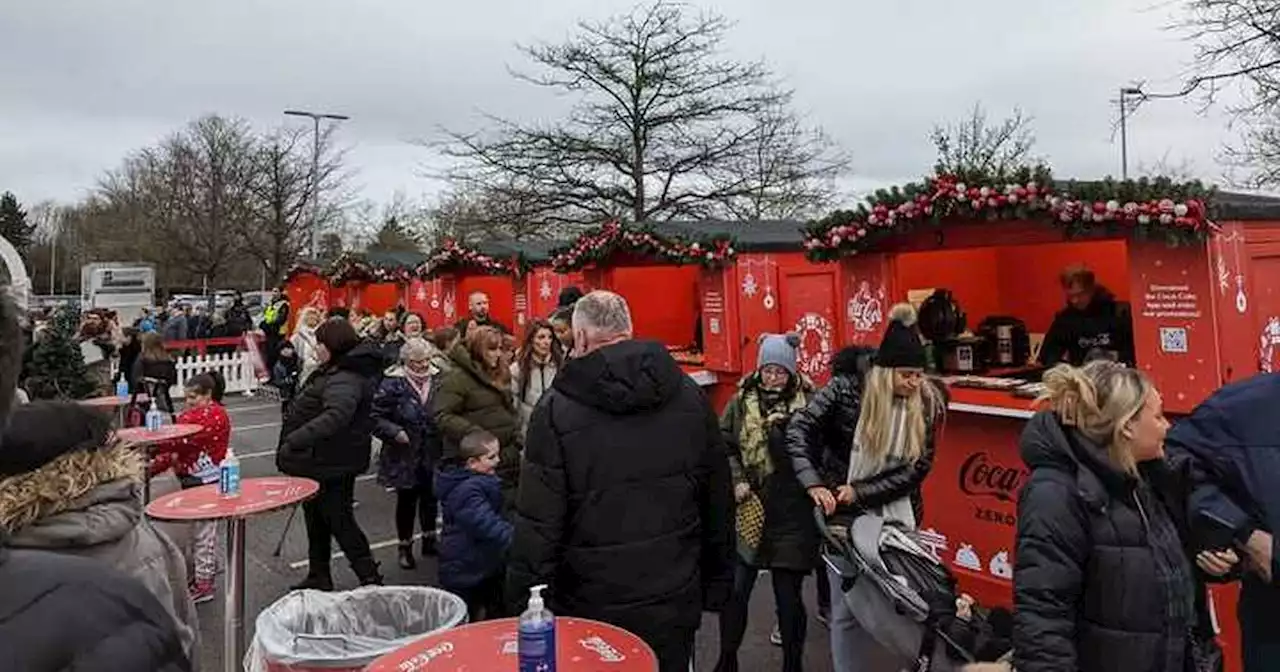 10 photos of the Coca-Cola Christmas Truck tour as it arrived in Leeds