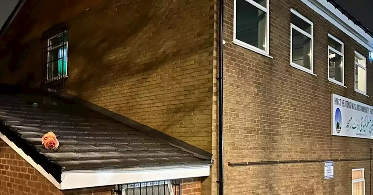 Pig's head thrown onto roof of community centre and mosque 'to terrify people'