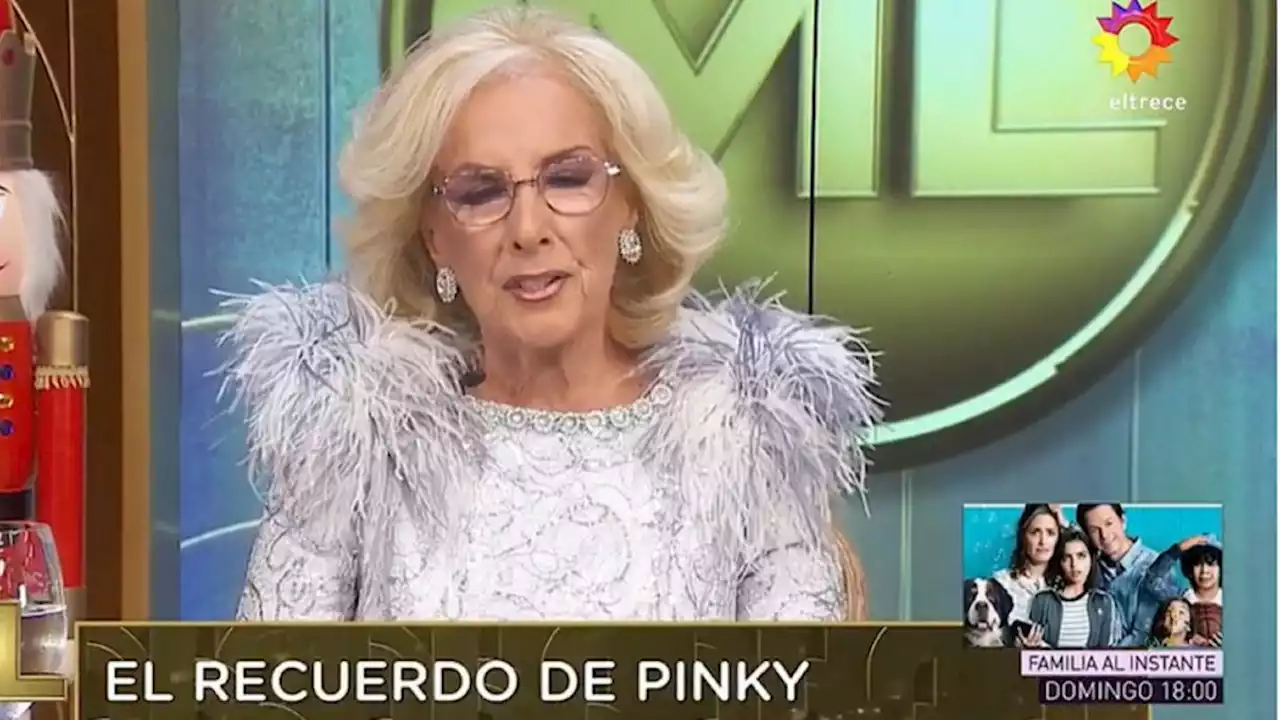 Mirtha Legrand le dedicó su programa a Pinky: 'Fue una reina en la televisión'