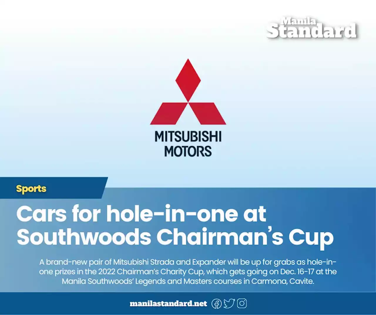 Cars for hole-in-one at Southwoods Chairman’s Cup