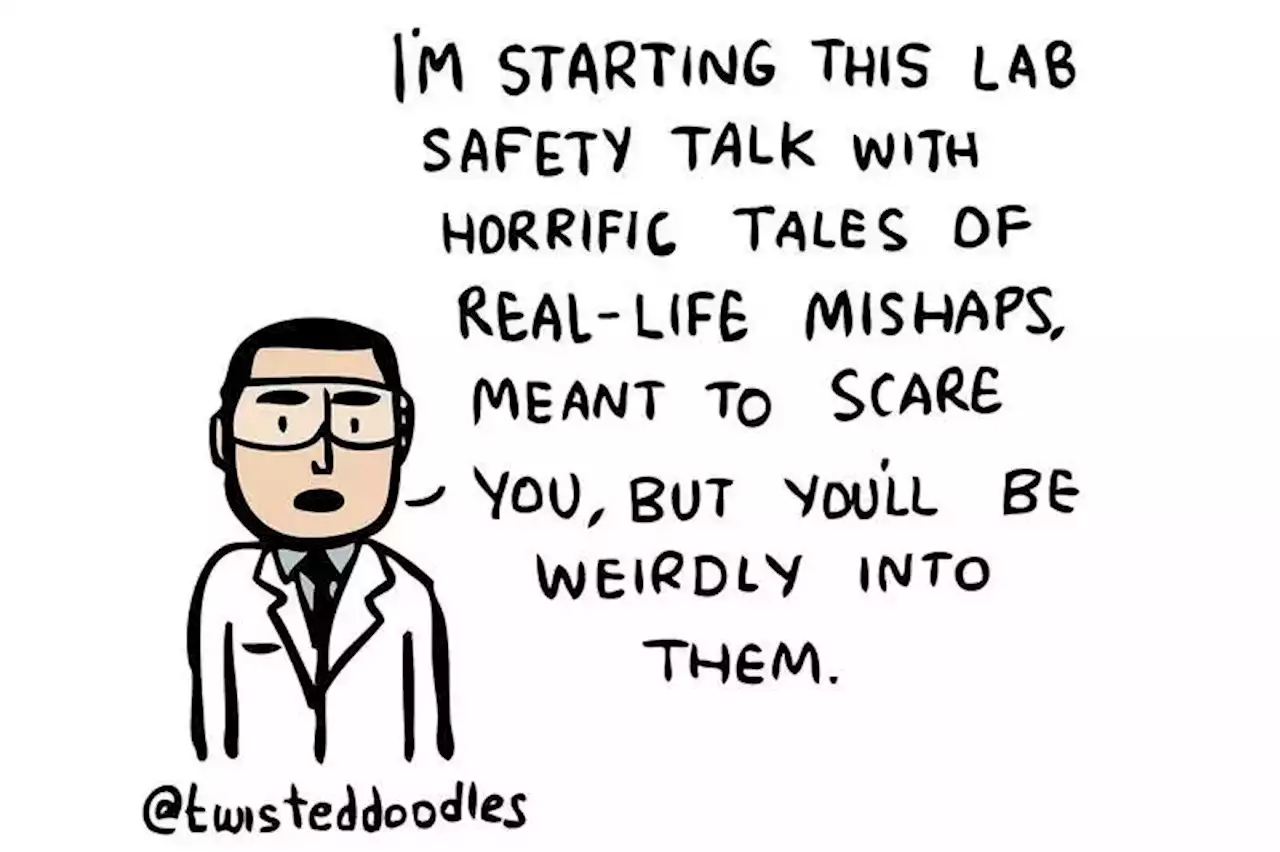 Twisteddoodles on the weird appeal of a lab safety talk