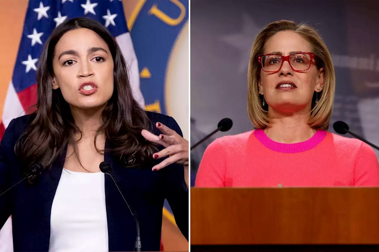 AOC rips Kyrsten Sinema for ditching Dems, making party switch