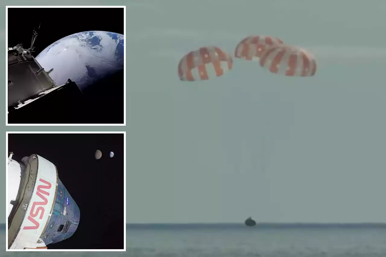 Historic NASA moon mission ends with splashdown of Orion capsule