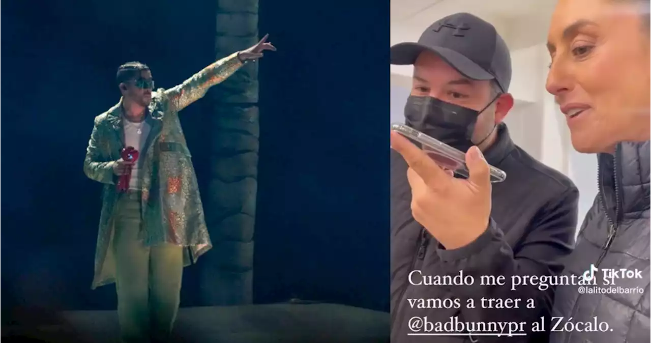 VIDEO: Sheinbaum revela que buscó a Bad Bunny para el Zócalo, pero no hubo acuerdo