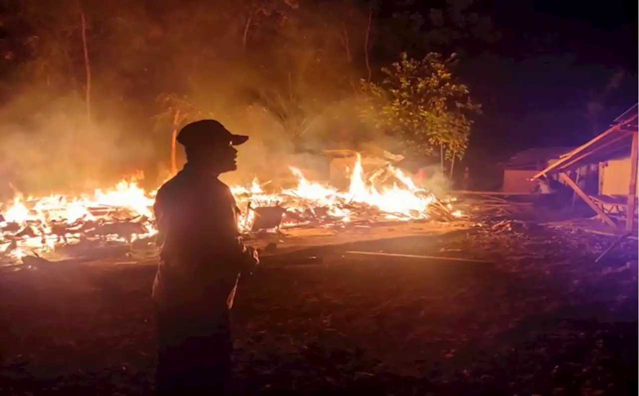 Korsleting, Rumah Warga Gesi Sragen Ludes Dilalap Si Jago Merah