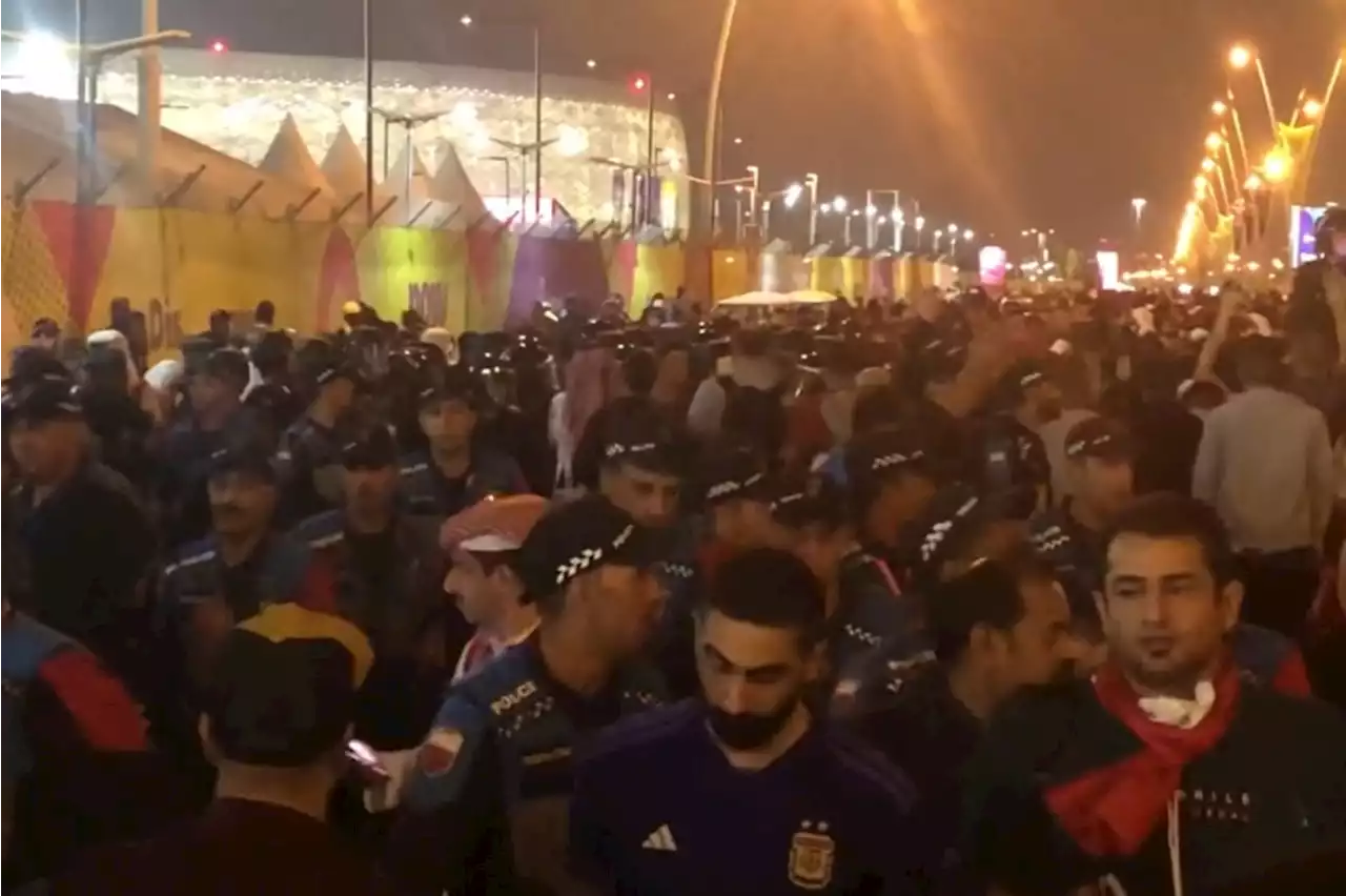 Chaos ahead of Morocco vs Portugal clash as riot police keep out 'ticketless fans'