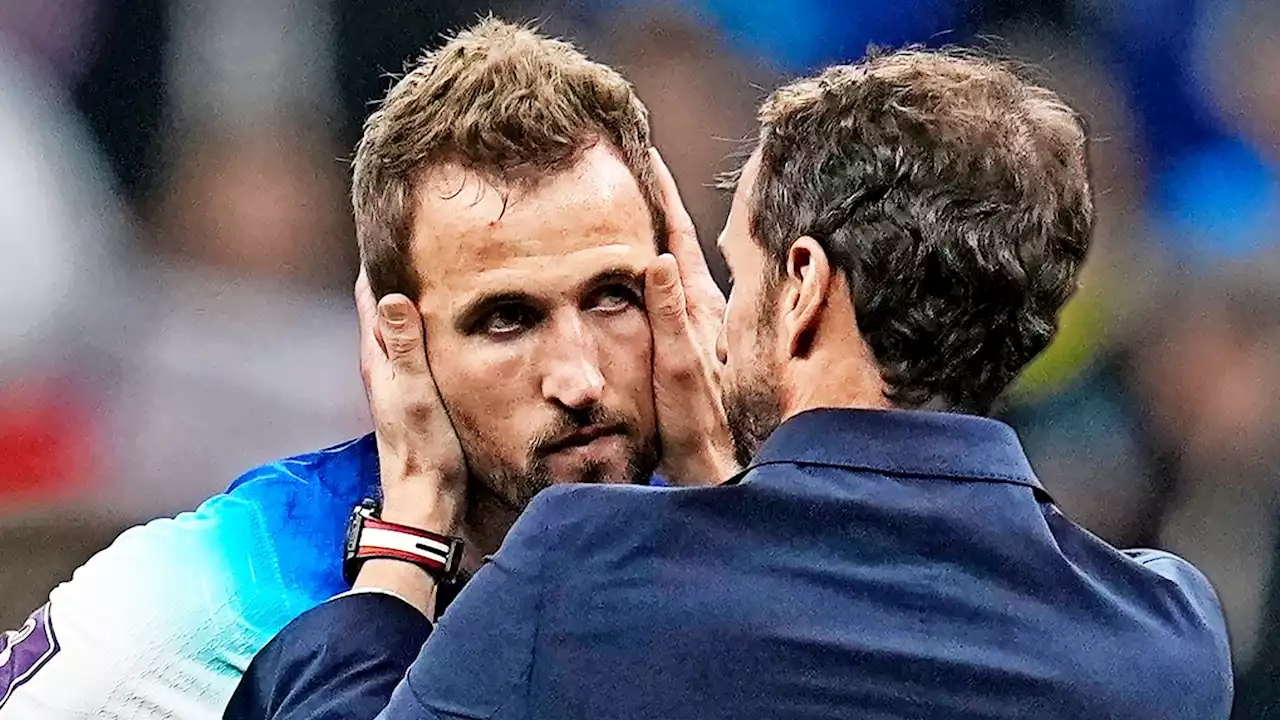 Devastated Kane consoled by England team-mates after missed pen in France defeat