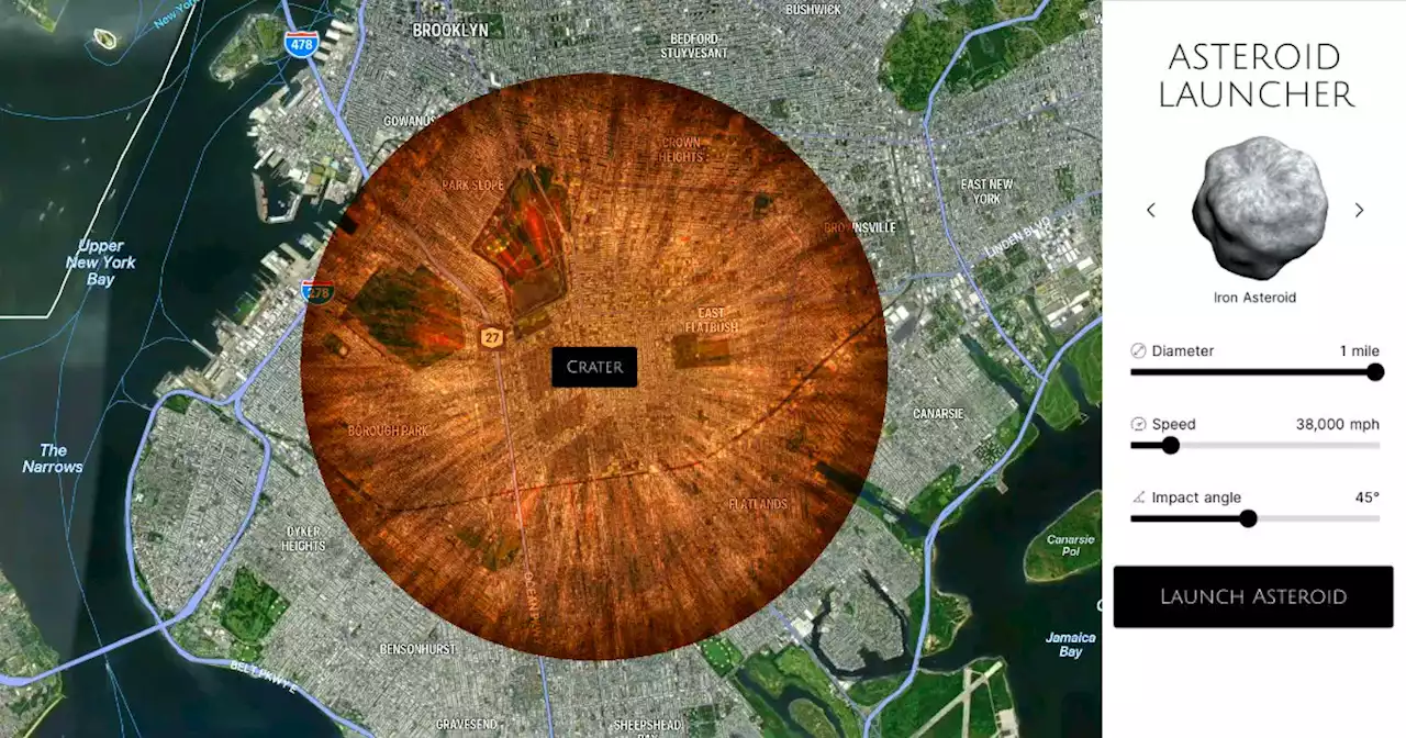 This Interactive Tool Lets you Simulate Asteroid Impacts Anywhere on Earth