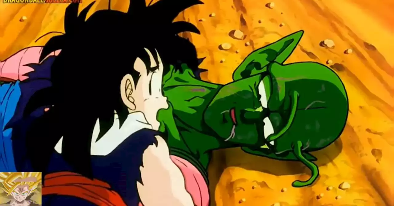 Dragon Ball Z: Emotivo momento entre Piccolo y Gohan es ilustrado por un FanArt con dos figuras y un paquete de espagueti