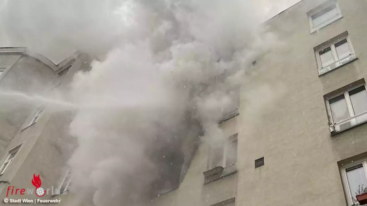 Wien: Gefährlicher Vollbrand einer Wohnung im 3. Bezirk → mehrere Personen gerettet