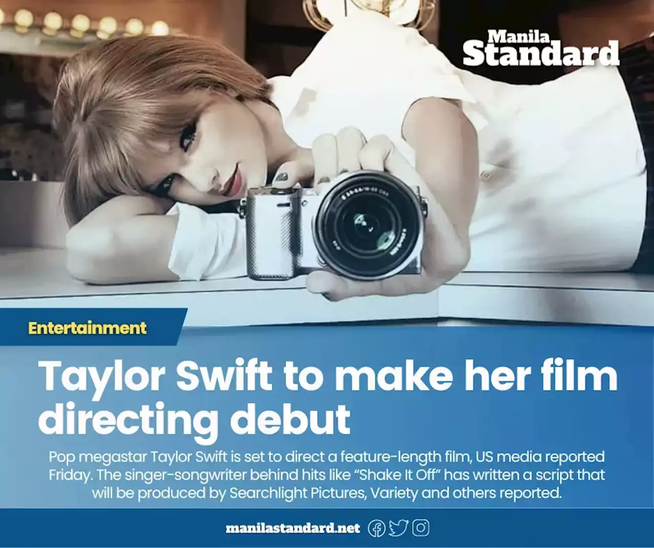 Taylor Swift to make her film directing debut