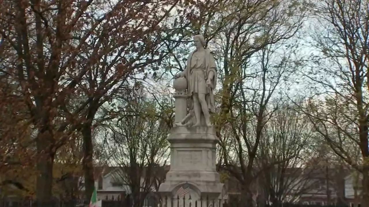 Plywood box covering Christopher Columbus statue in South Philly removed