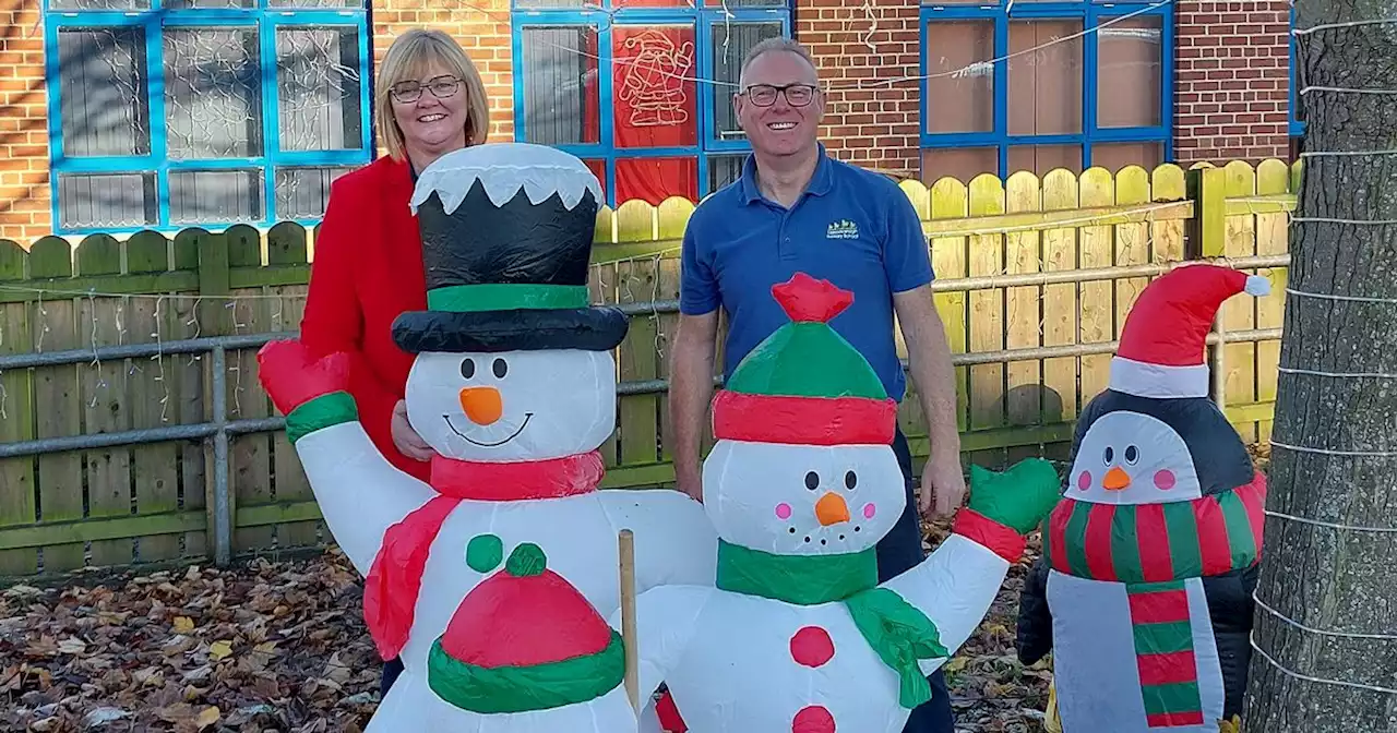 Watch as Belfast primary school lights up for Christmas