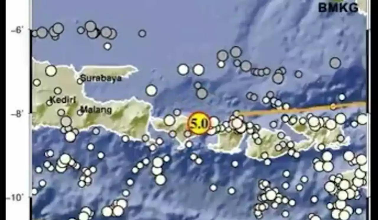 Gempa Berkekuatan Magnitudo 5,0 Guncang Bali