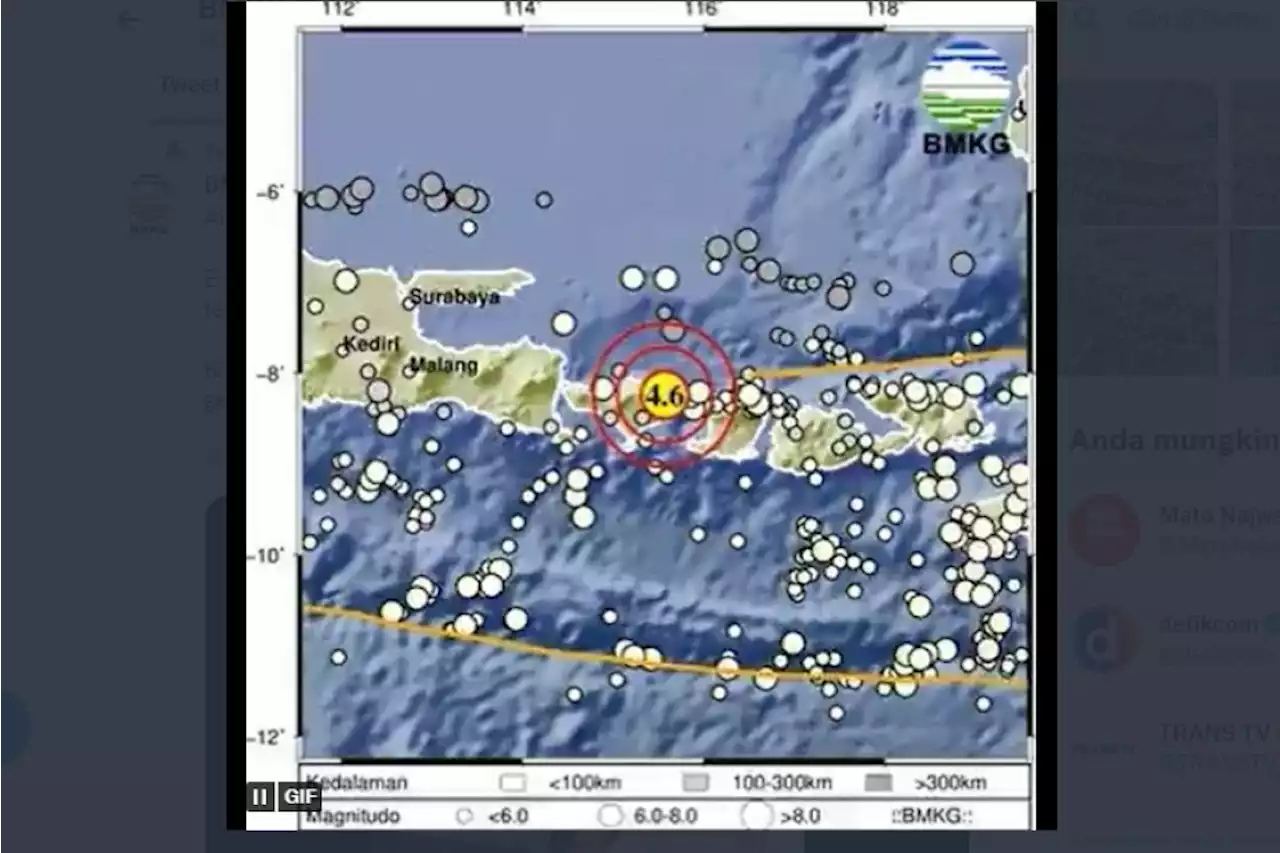 Belum Berhenti, BMKG Kembali Laporkan Gempa Bali 5,2 Magnitudo