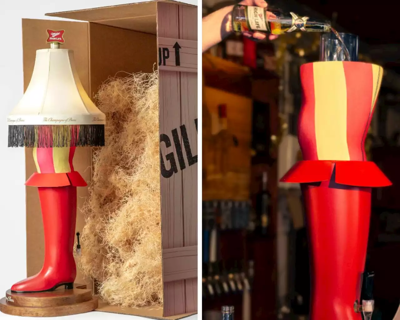 Leg lamp beer dispenser? Sure, why not!