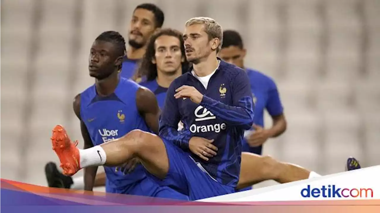 Intip Latihan Timnas Prancis Jelang Duel Lawan Maroko