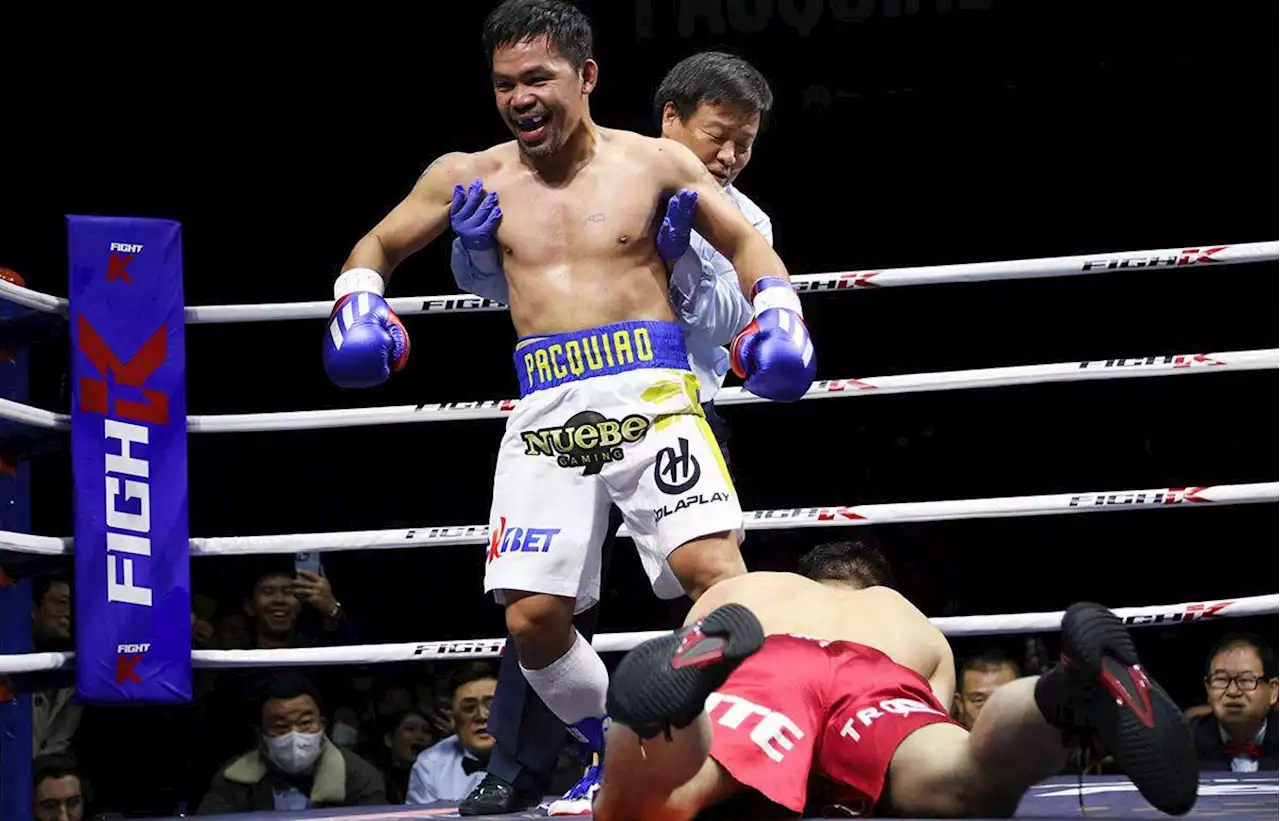 ‘Heavy’ Manny Pacquiao wins exhibition fight vs Yoo