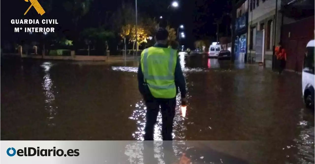 Numerosas carreteras cortadas en Extremadura, que se encuentra en nivel de emergencia 1 por inundaciones