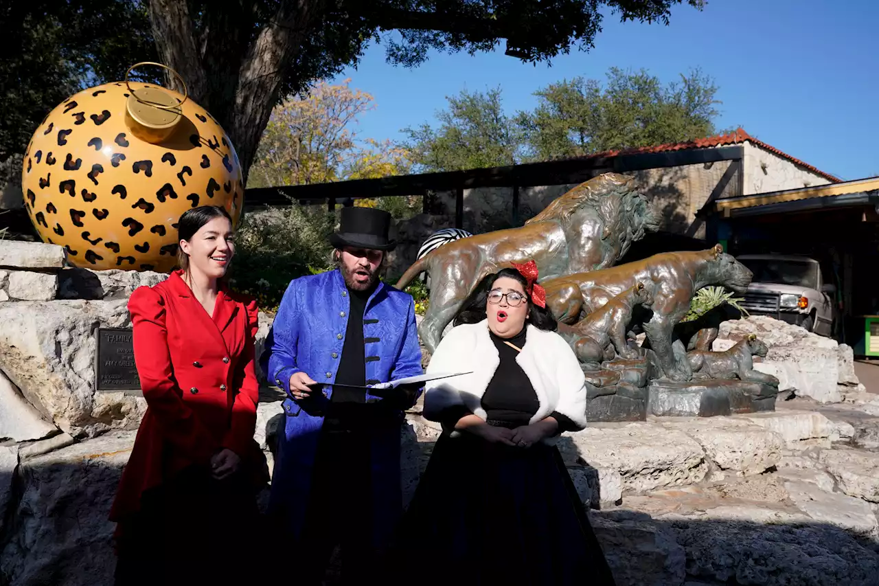 Carolers bring Christmas music to San Antonio parties, malls and the zoo