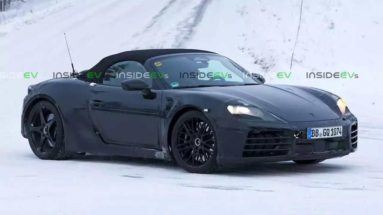 2025 Porsche 718 Boxster EV Caught Testing Near Arctic Circle