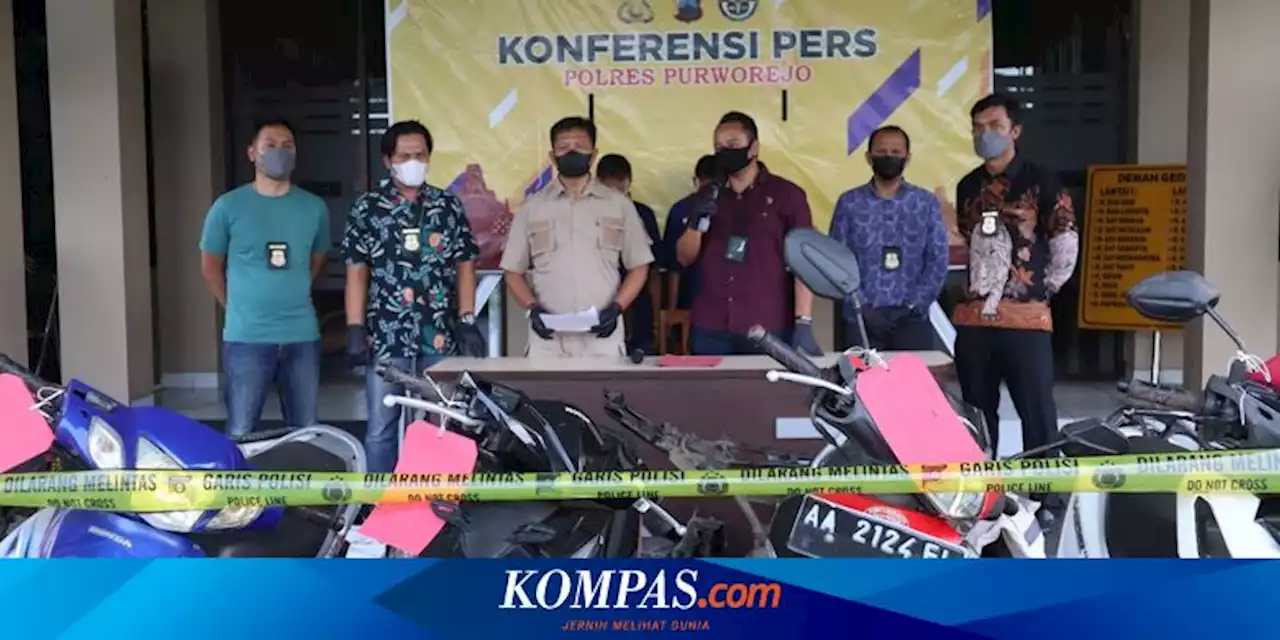 Komplotan Pencuri Motor Lintas Kabupaten Diamankan Polres Purworejo, 2 di Antaranya Anak-anak