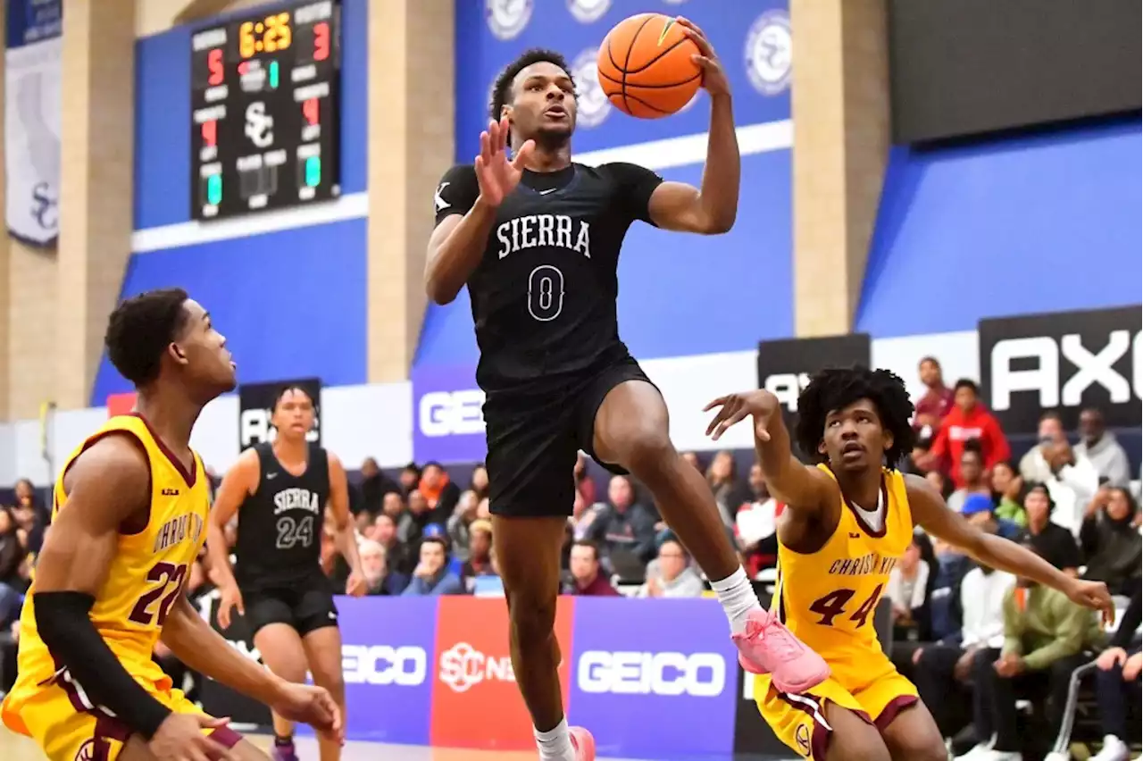 Sierra Canyon, Bronny James down Christ the King in ESPN2 basketball showdown