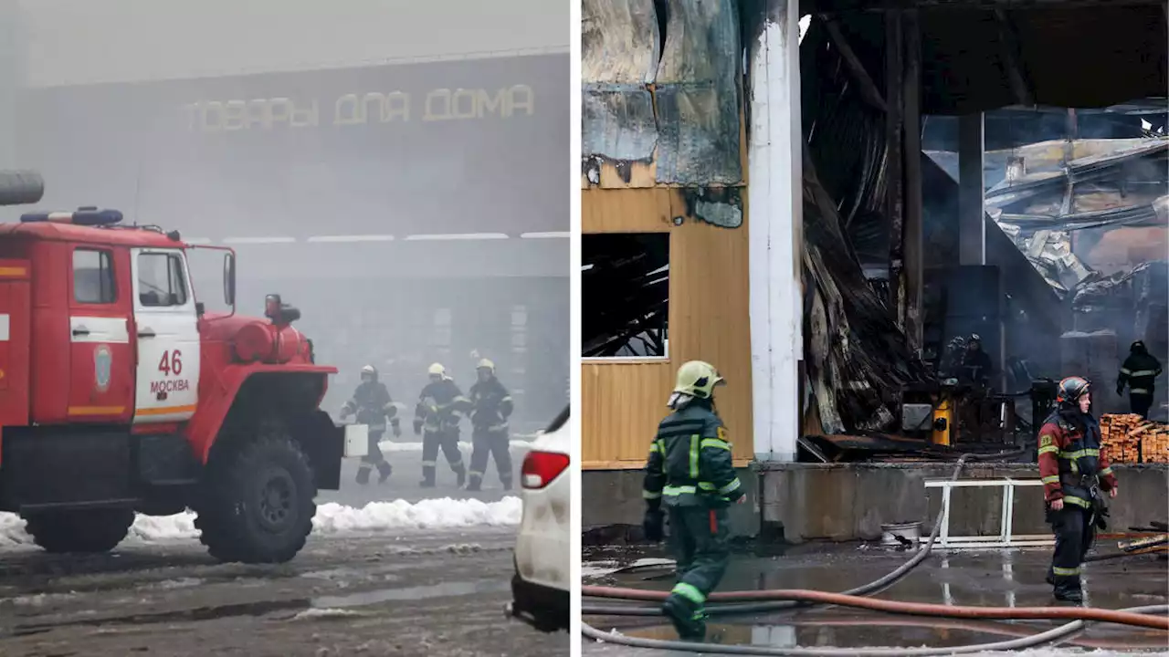 Second Russian shopping mall near Moscow goes up in flames