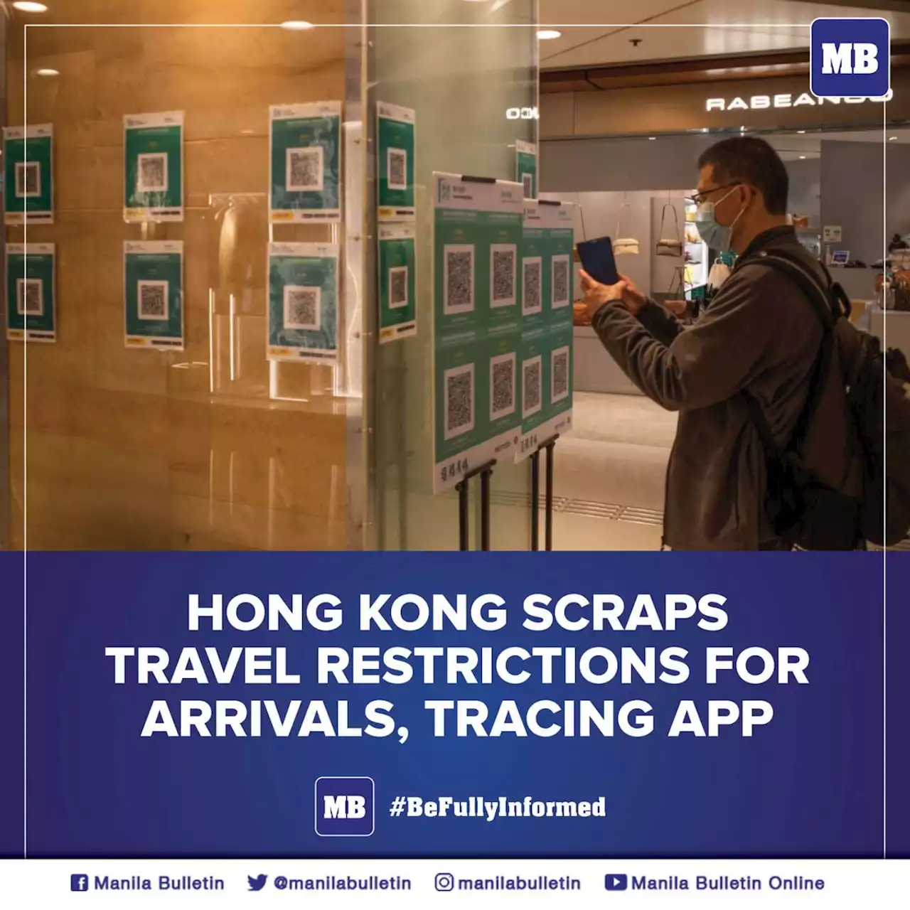 Hong Kong scraps travel restrictions for arrivals, tracing app