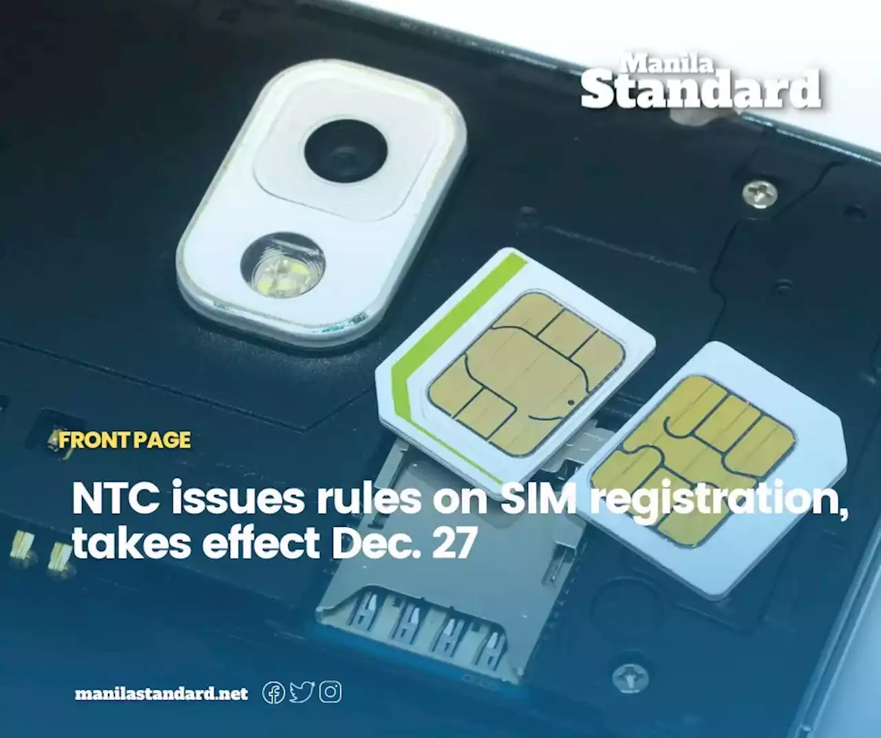 NTC issues rules on SIM registration, takes effect Dec. 27