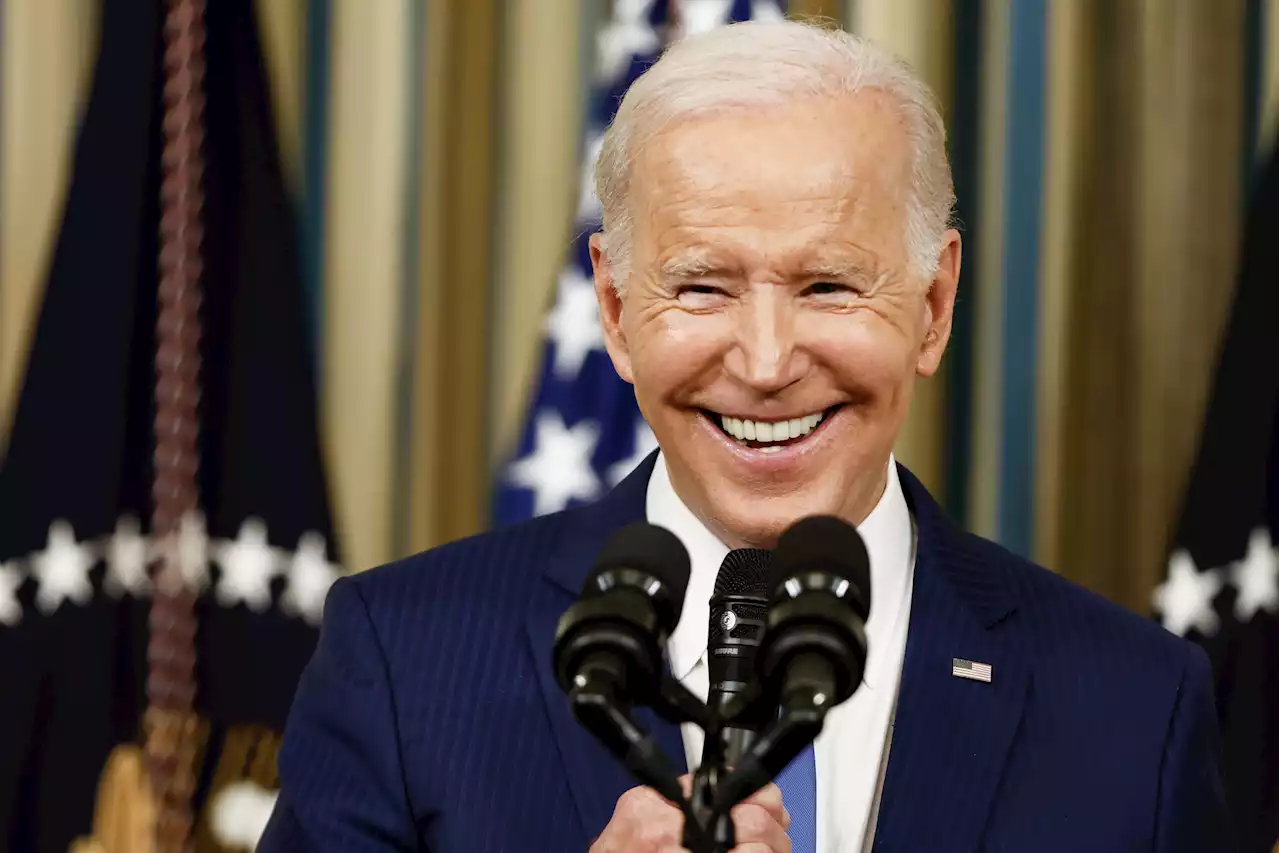 Joe Biden receives welcome Christmas present