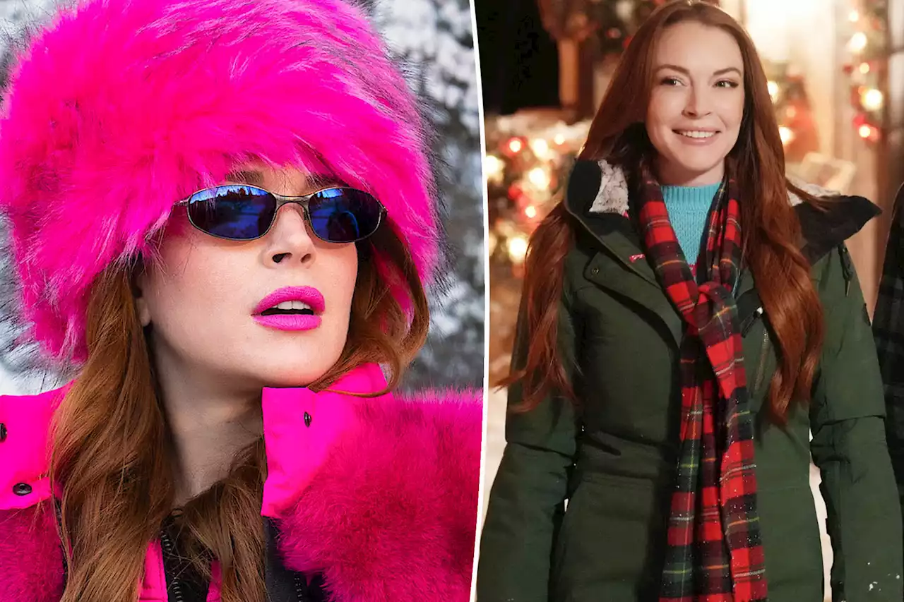 Lindsay Lohan’s ‘Falling for Christmas’ looks included a ‘nod’ to ‘Mean Girls’