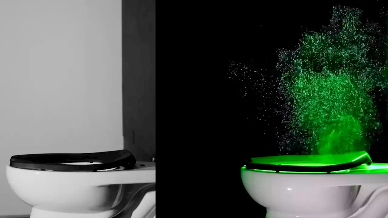 Lasers catch aerosols that explode out of flushing toilets